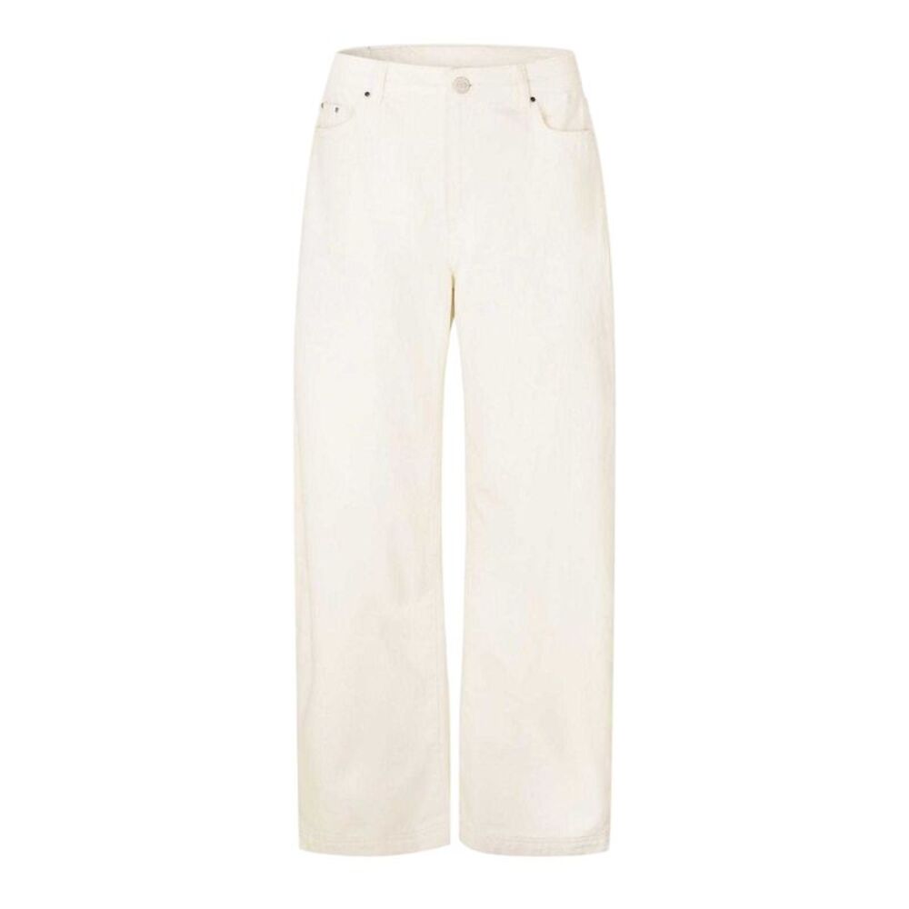 Couture Club Womens/Ladies Wide Leg Barrel Jeans / Ecru